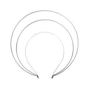 Silver Halo Crown Headband Goddess Headpiece Multi-layer Hair Crown DIY Metal Ba